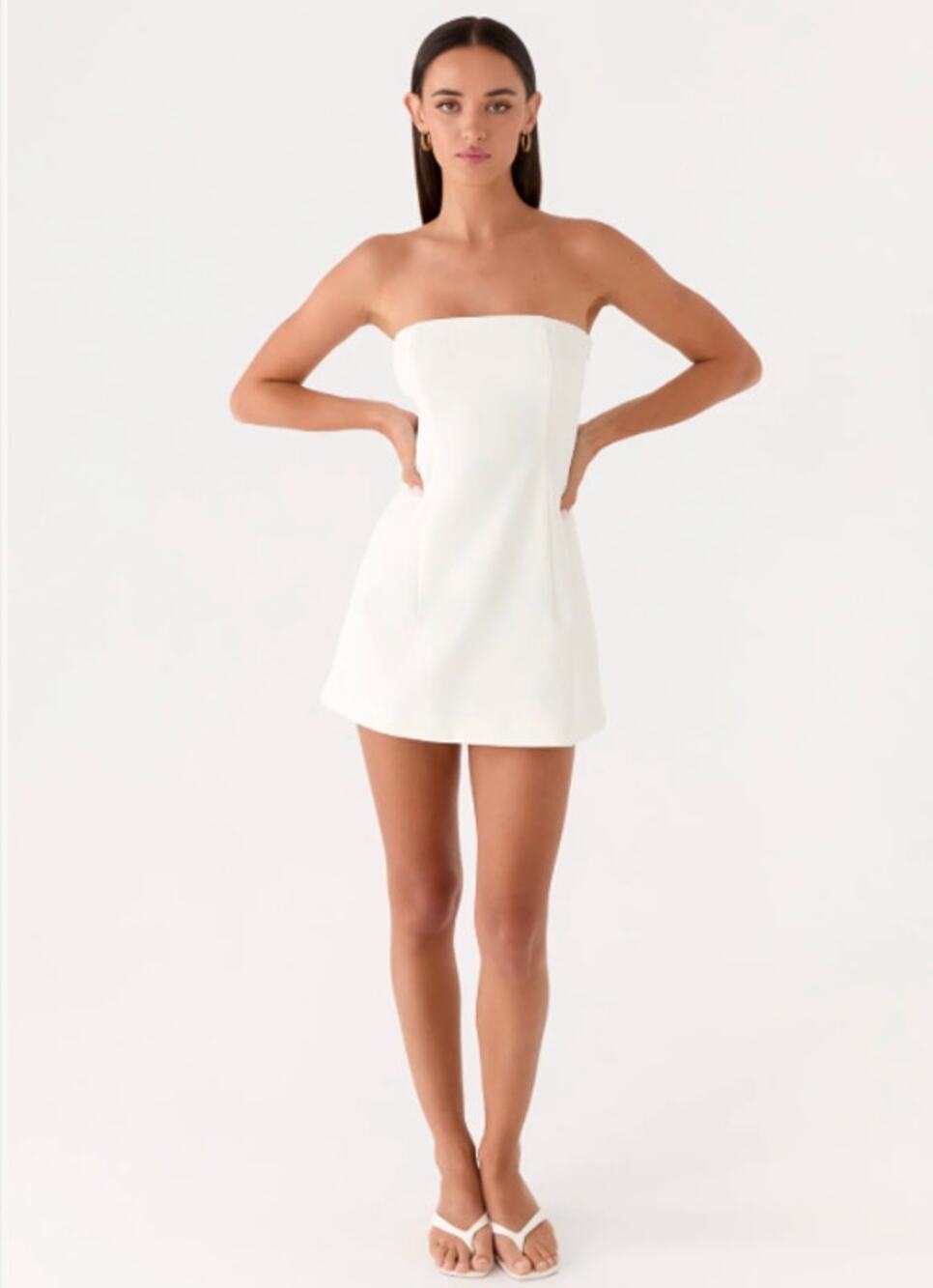 Peppermayo strapless a line mini dress- size 4